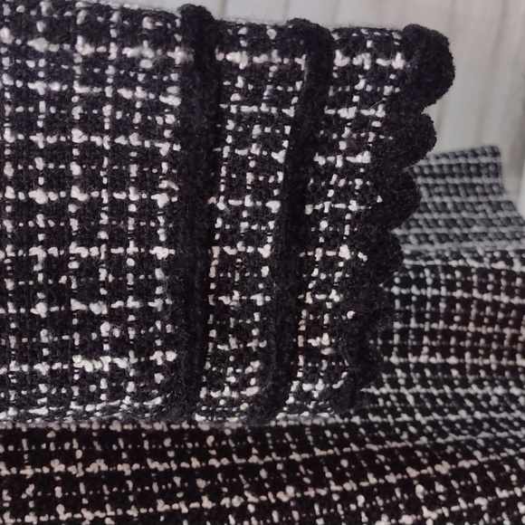 Chadwick's Black and White Tweed Skirt Blazer Set Size 14 - Picture 5 of 9